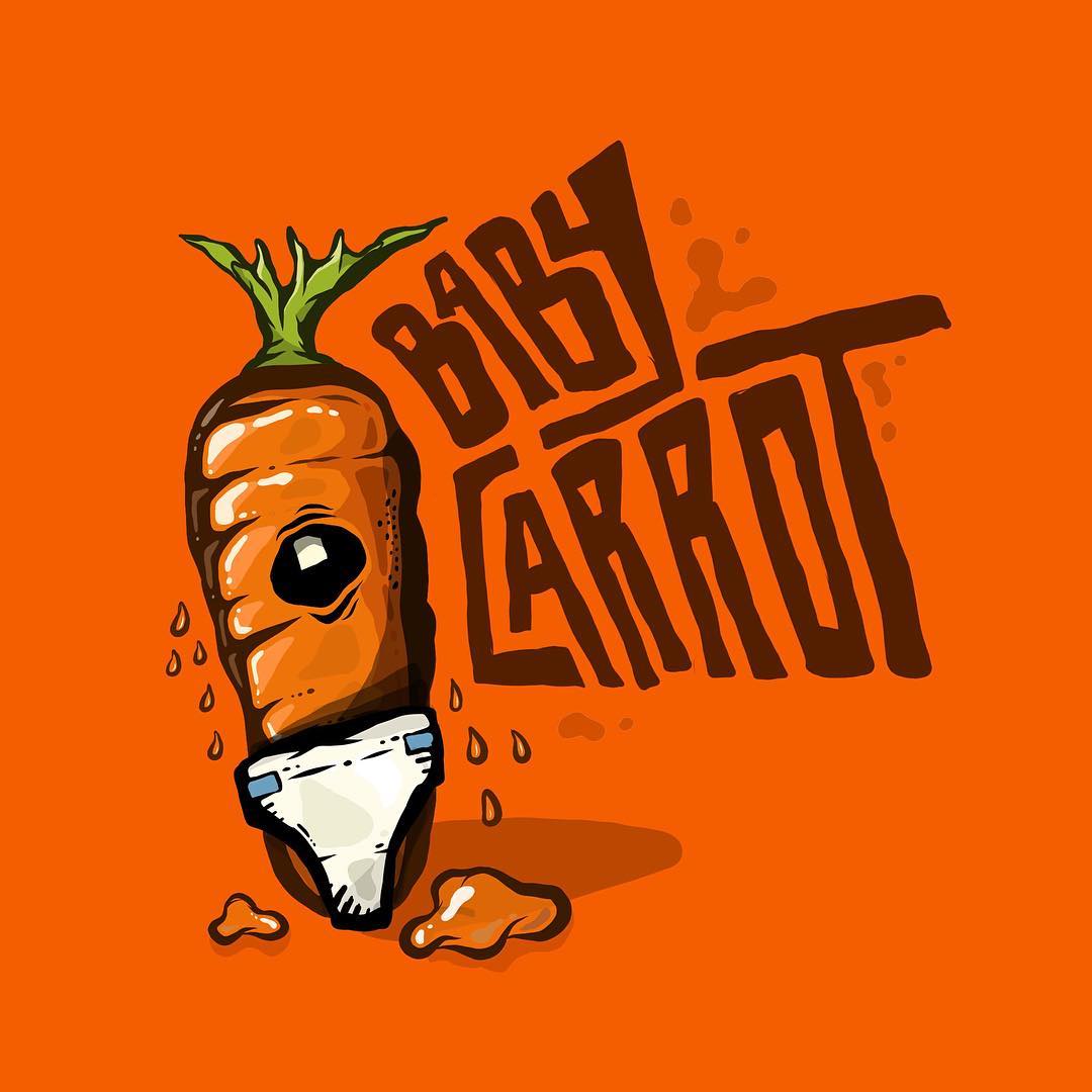 Baby Carrot Illustration