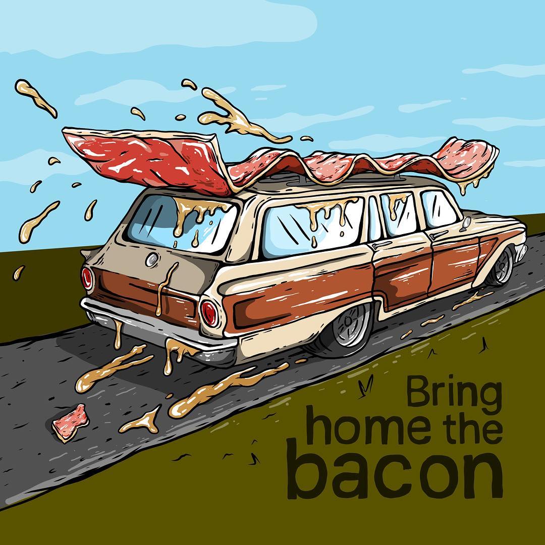 Bring Home the Bacon Illustration