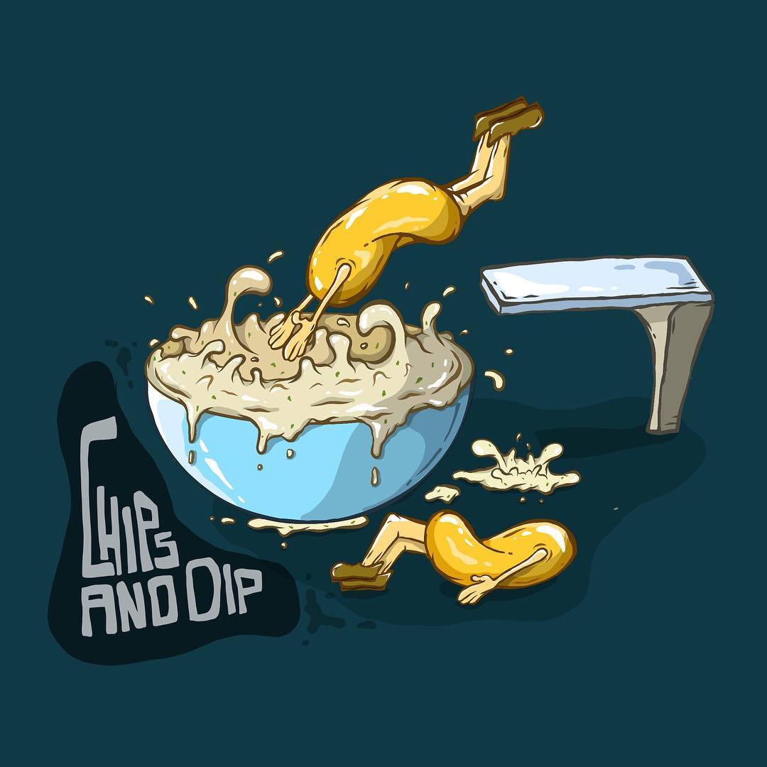 Chips and Dip Illustration