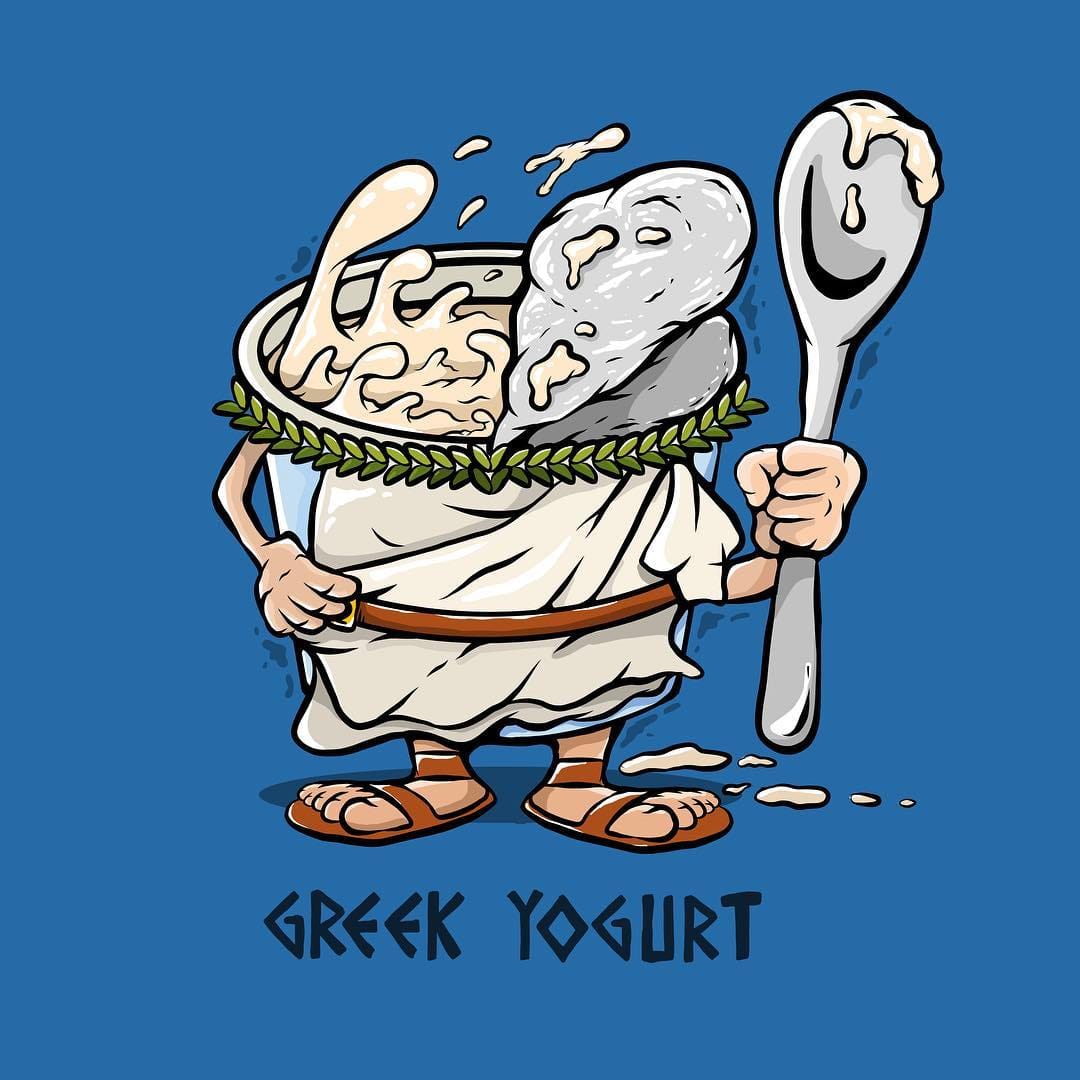 Greek Yogurt Illustration