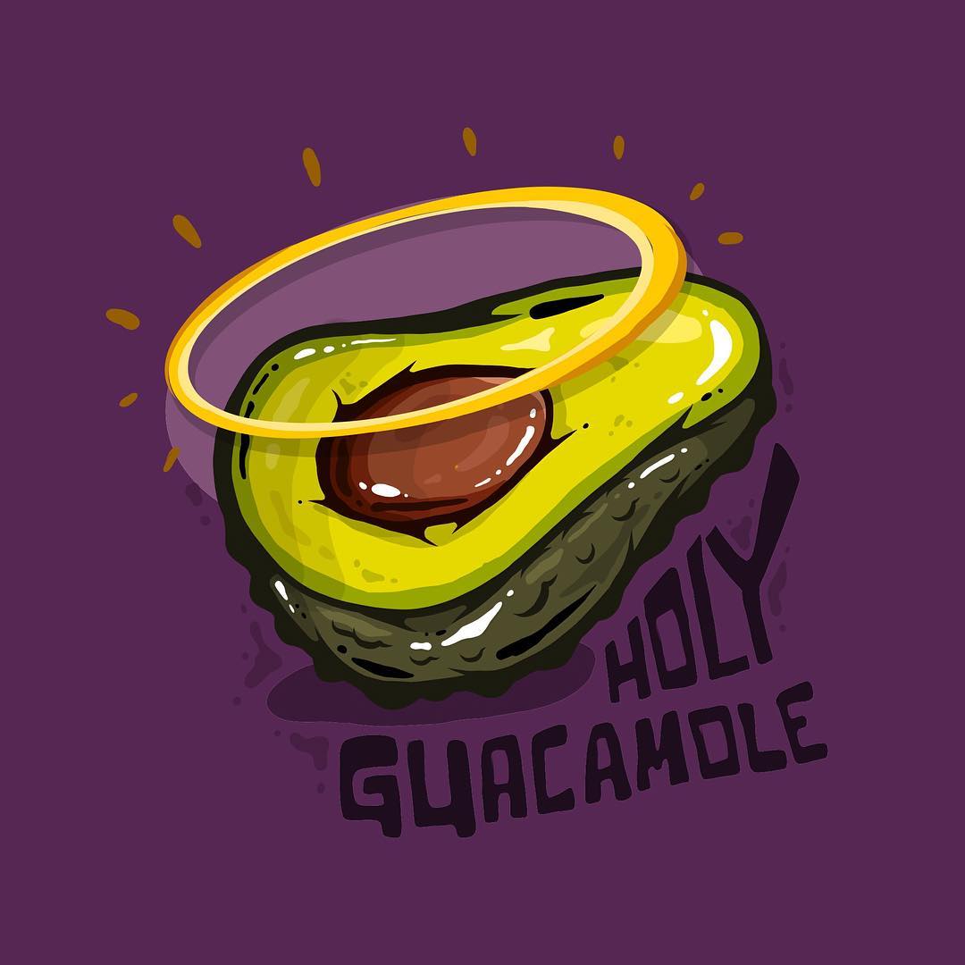 Holy Guacamole Illustration