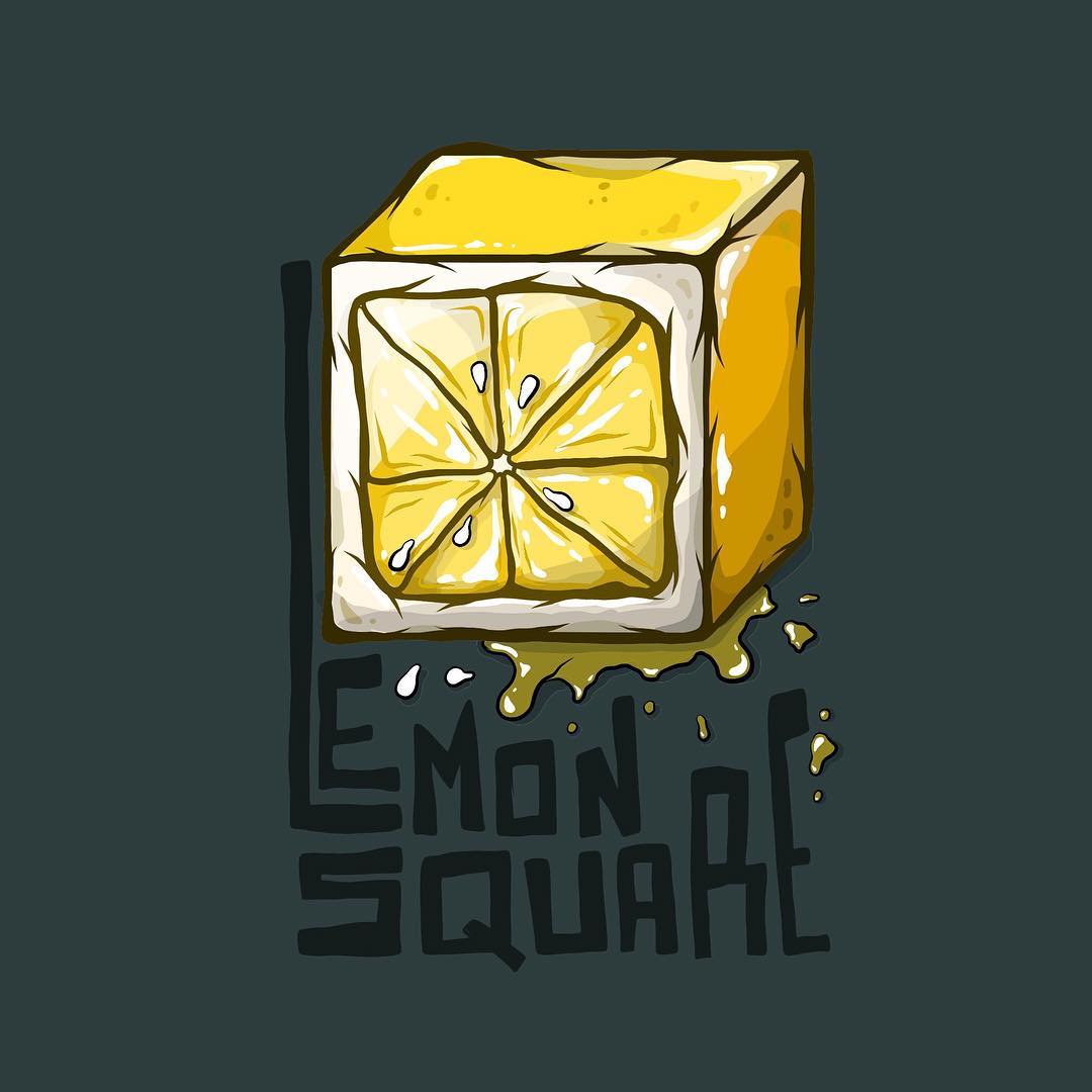 Lemon Square Illustration