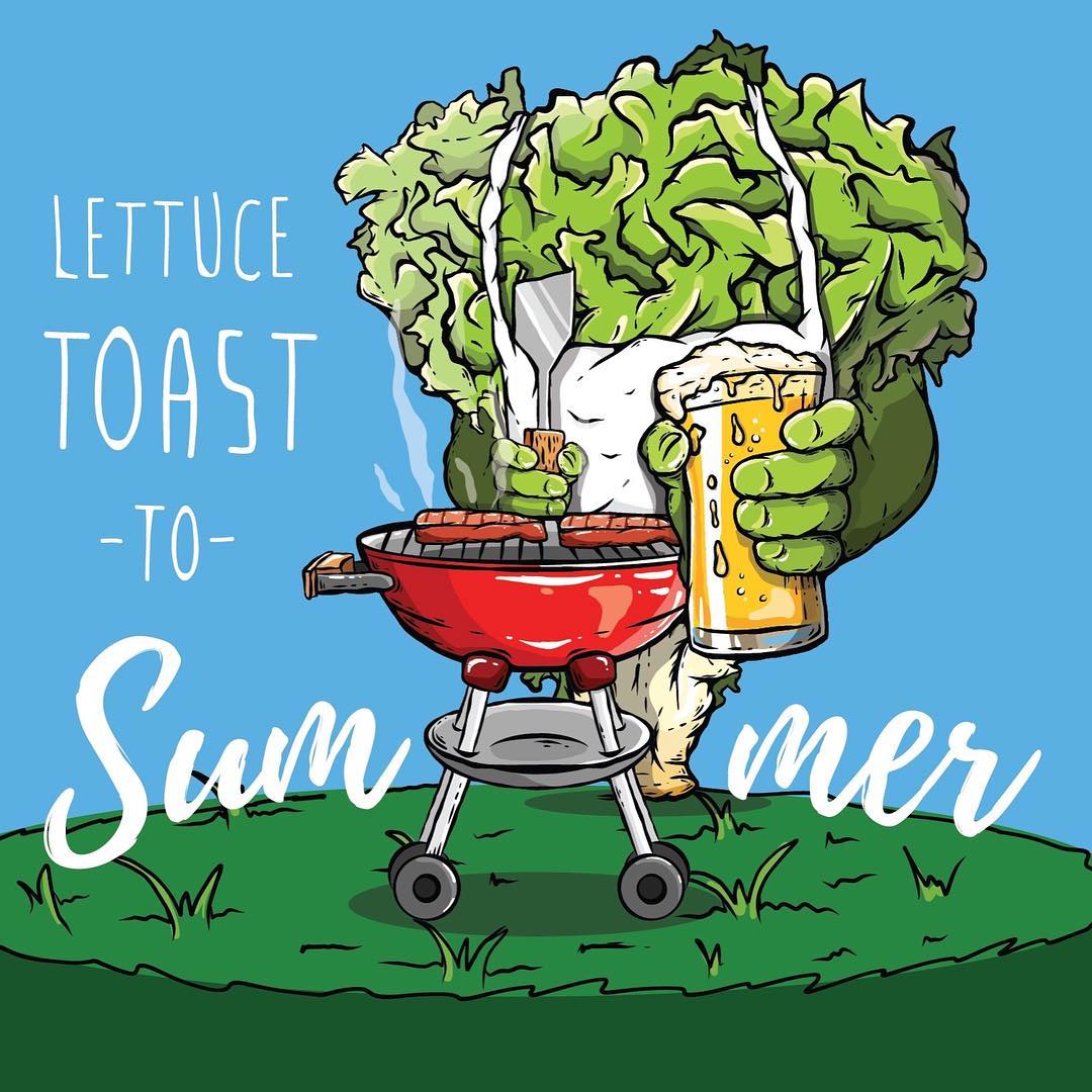 Lettuce Toast Illustration