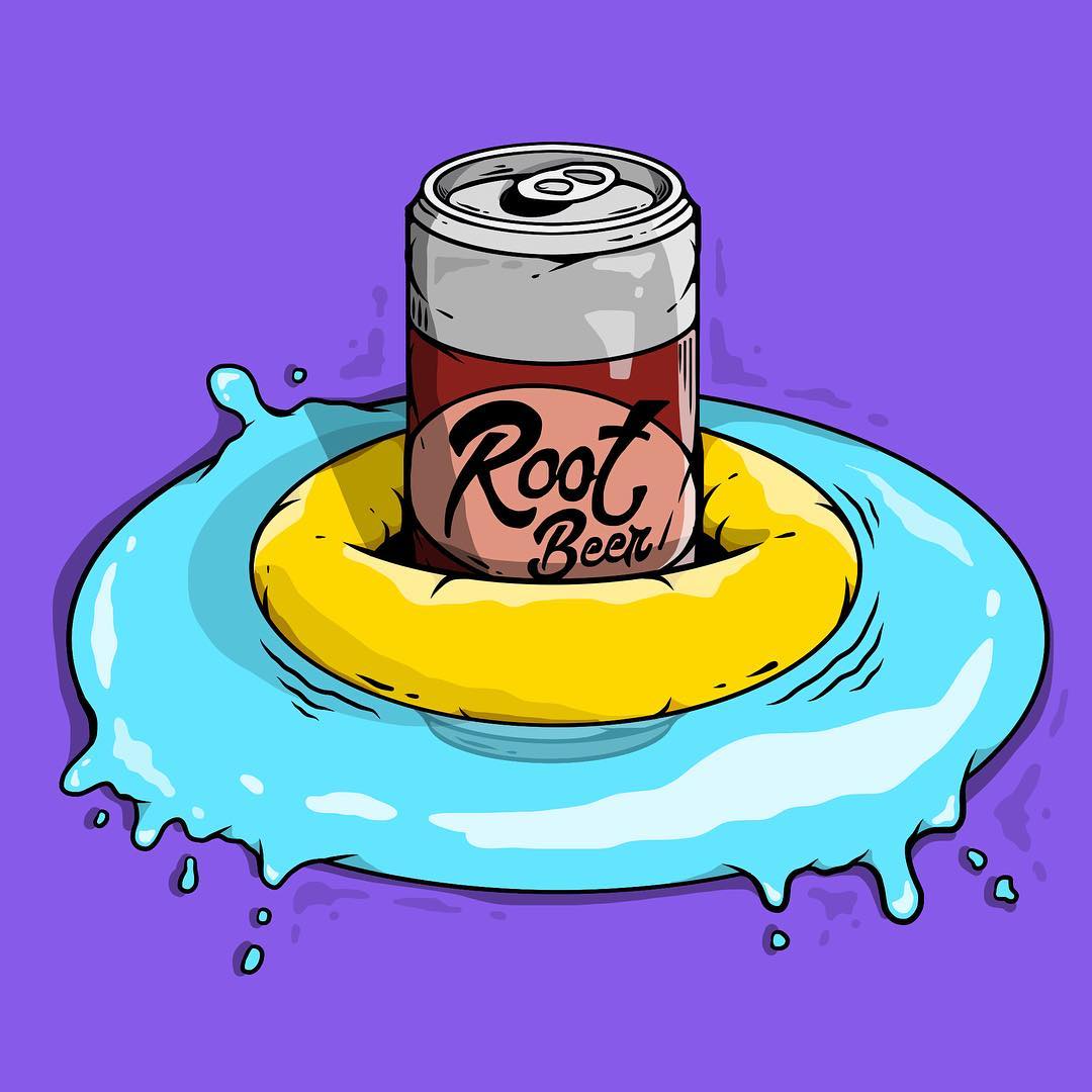 Root Beer Float Illustration